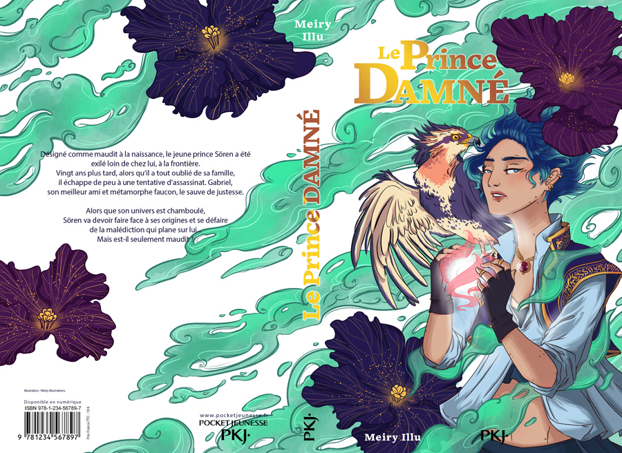 prince damné couverture livre PKJ meiry fantasy homme romance